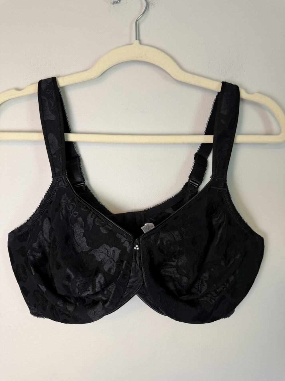 Wacoal Awareness Soft Cup Full Figure Bra 85567 Black Size 38D NEW